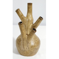 Keramiek olielampje, gesigneerd